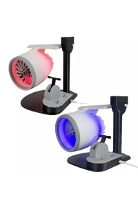 Jet Motor Tasarımlı RGB Hava Nemlendirici Fan USB Masaüstü Buhar Makinesi